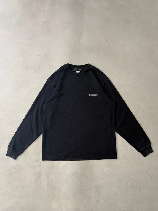 WASHED BOXLOGO L/S Tee “BLACK”