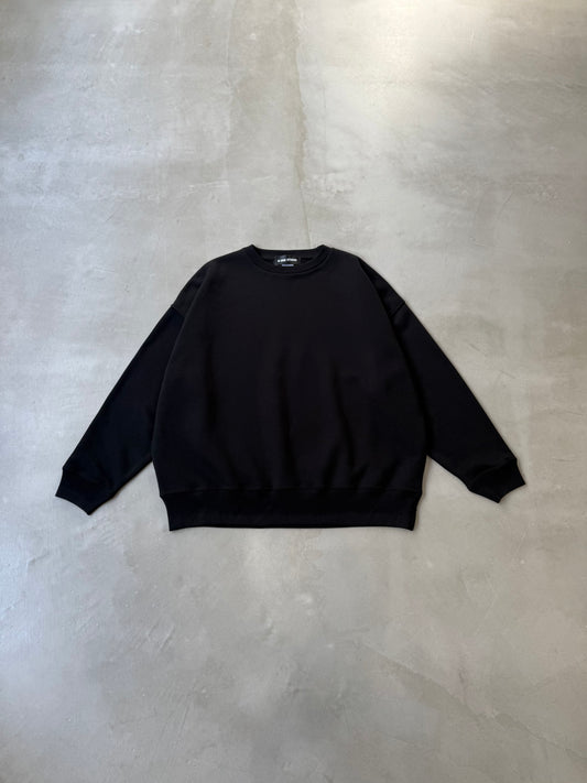 X-ONE BACK LOGO SWEAT "BLACK"