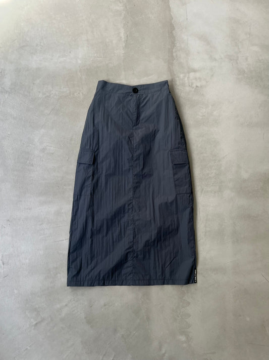 NYLON CARGO SKIRT “GRAY”