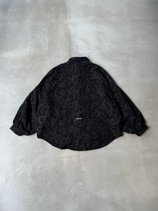 BALLOON SLEEVE SHIRT "BLACK"