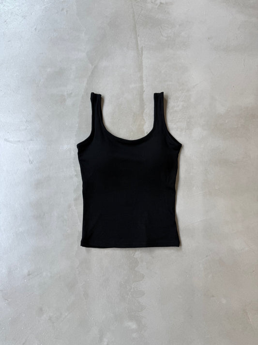 BACK OPEN TANK "BLACK"
