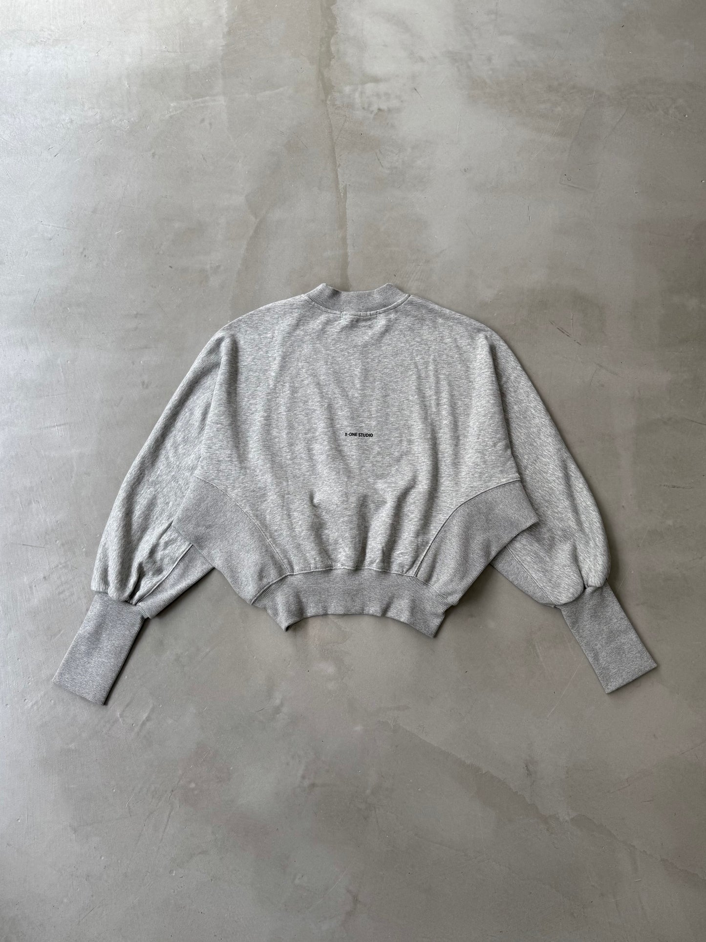 BALLOON SLEEVE SWEAT "GRAY"