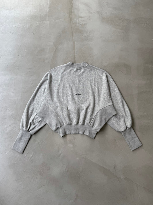 BALLOON SLEEVE SWEAT "GRAY"