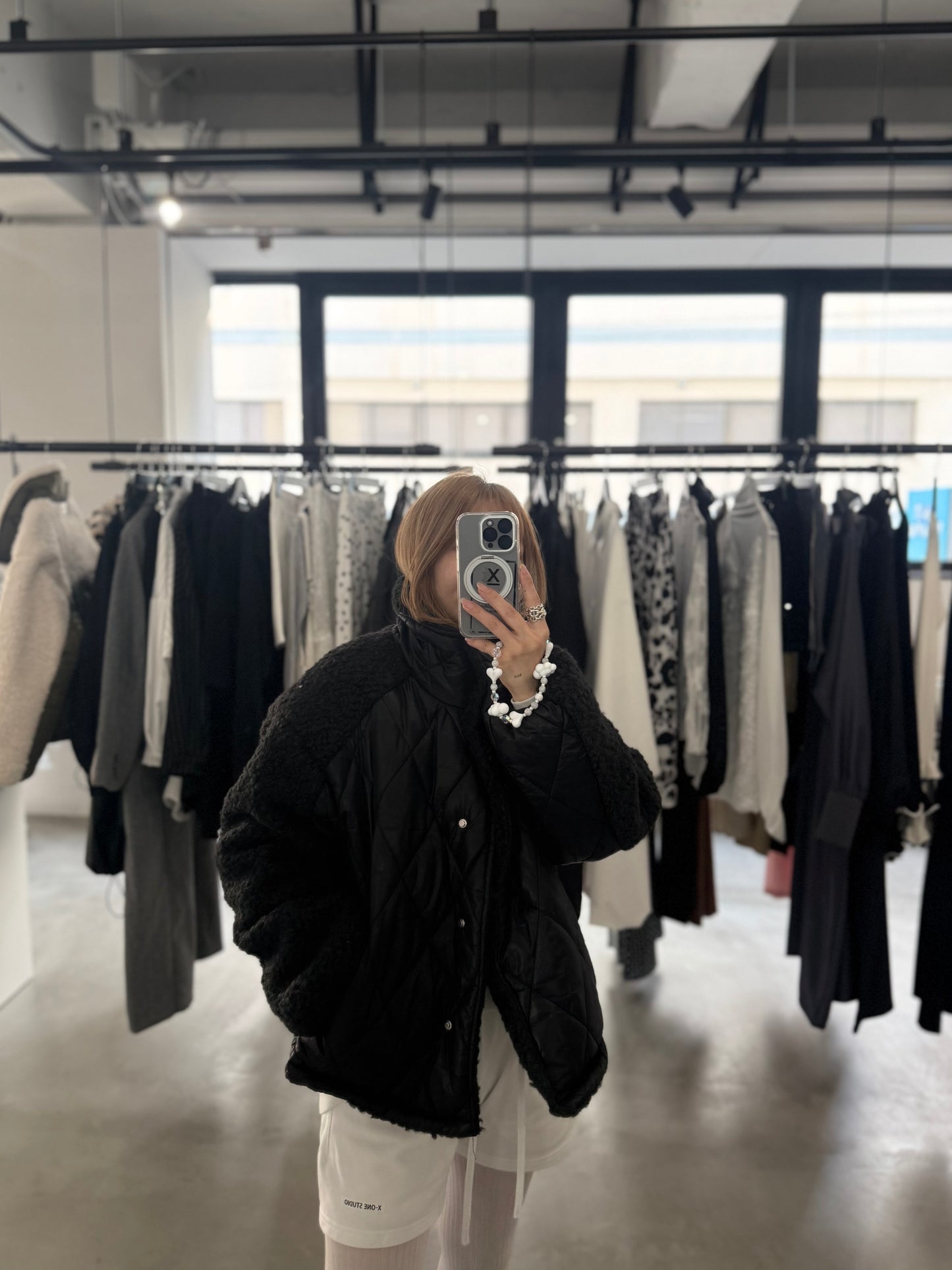 QUILTED BOA JACKET "BLACK"