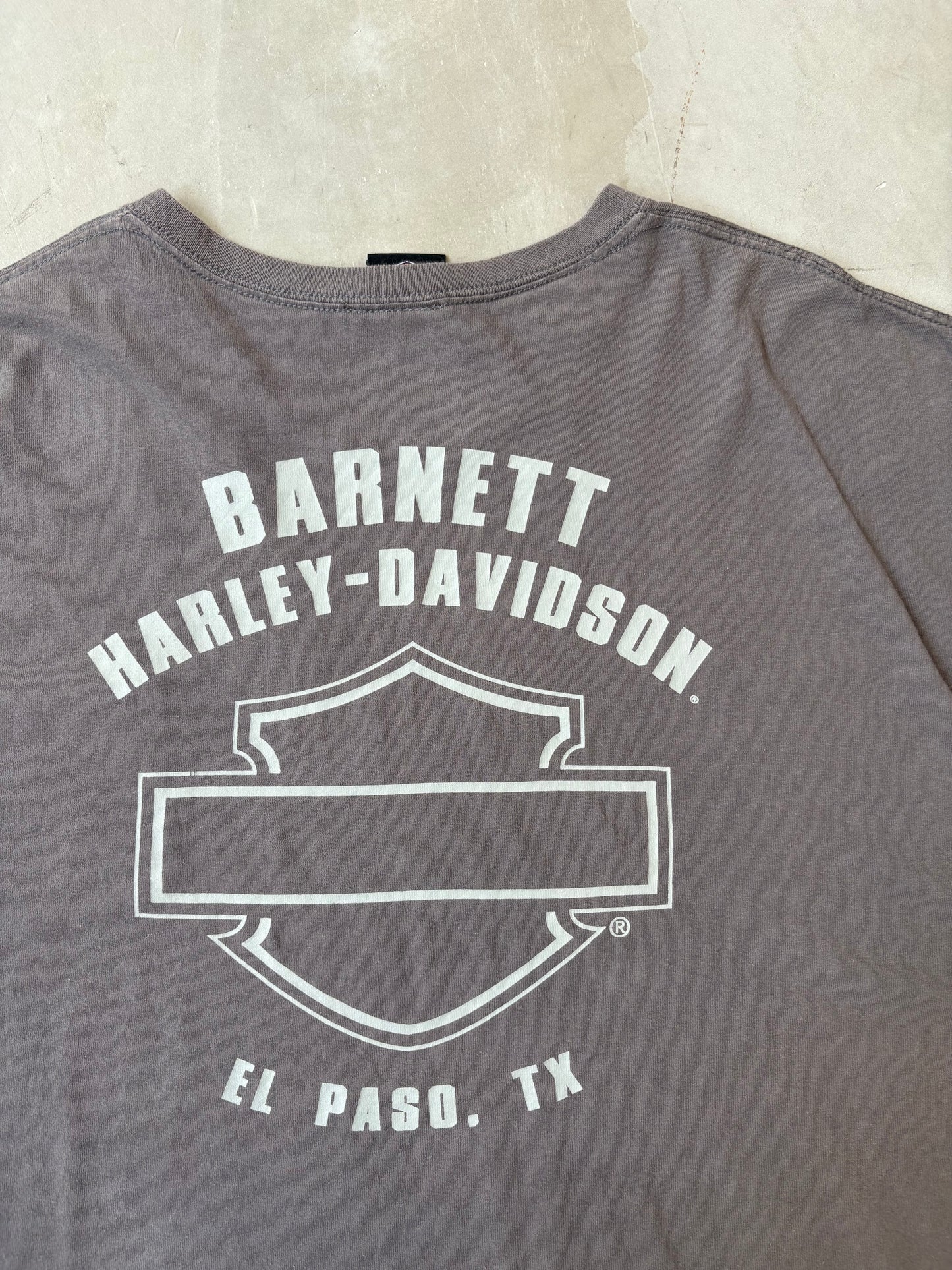 ［VINTAGE］Harley-Davidson Pocket T-shirt "BARNETT”