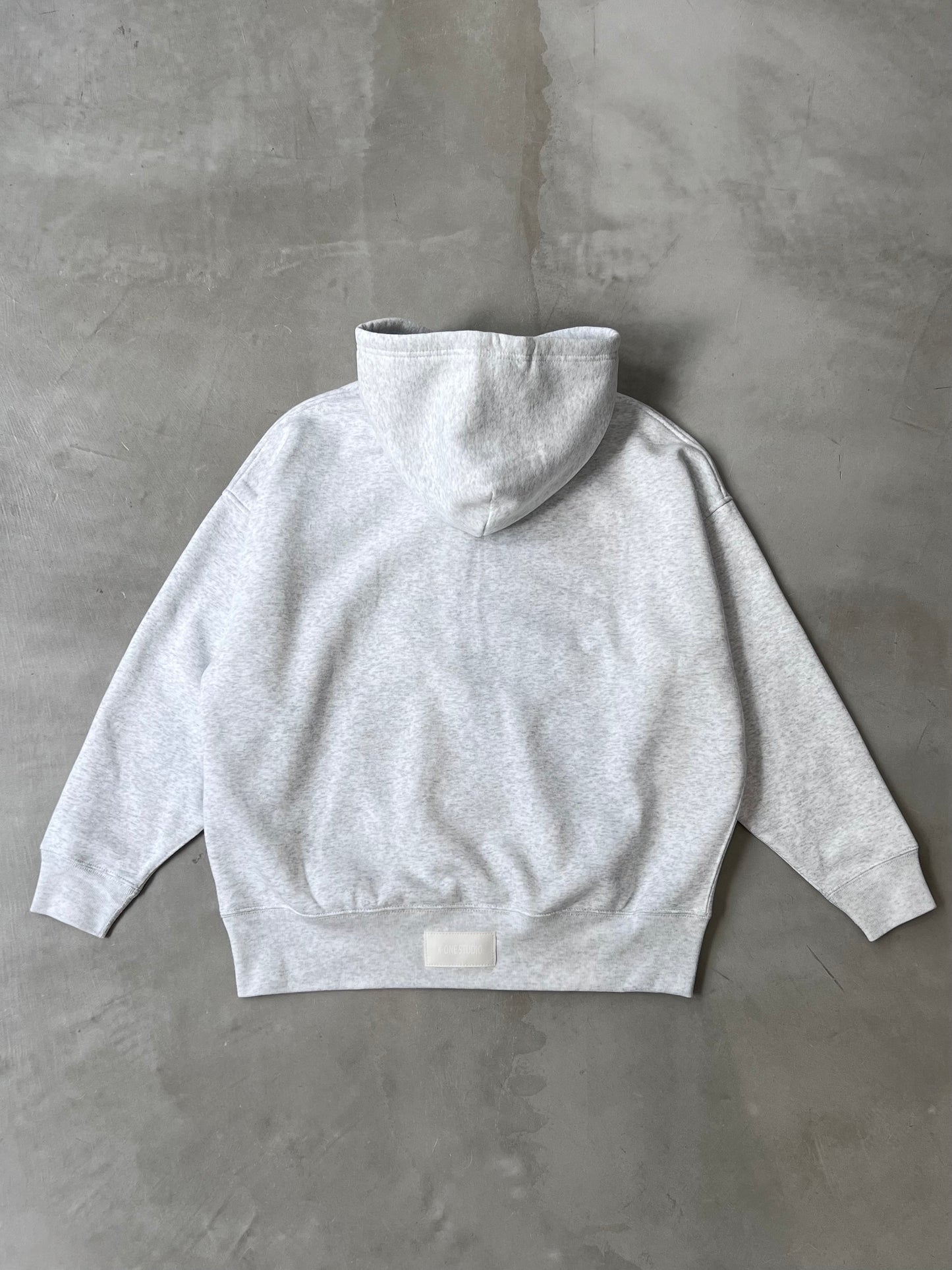 X-ONE WIDE HOODIE "ASH"