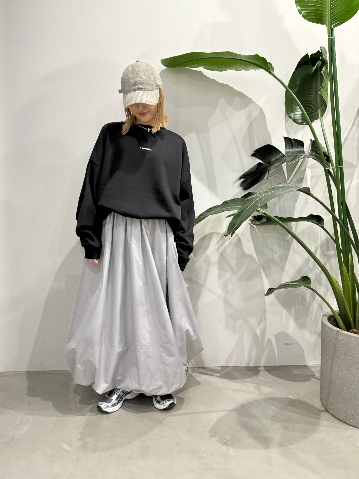 X-ONE WIDE SWEAT "BLACK"