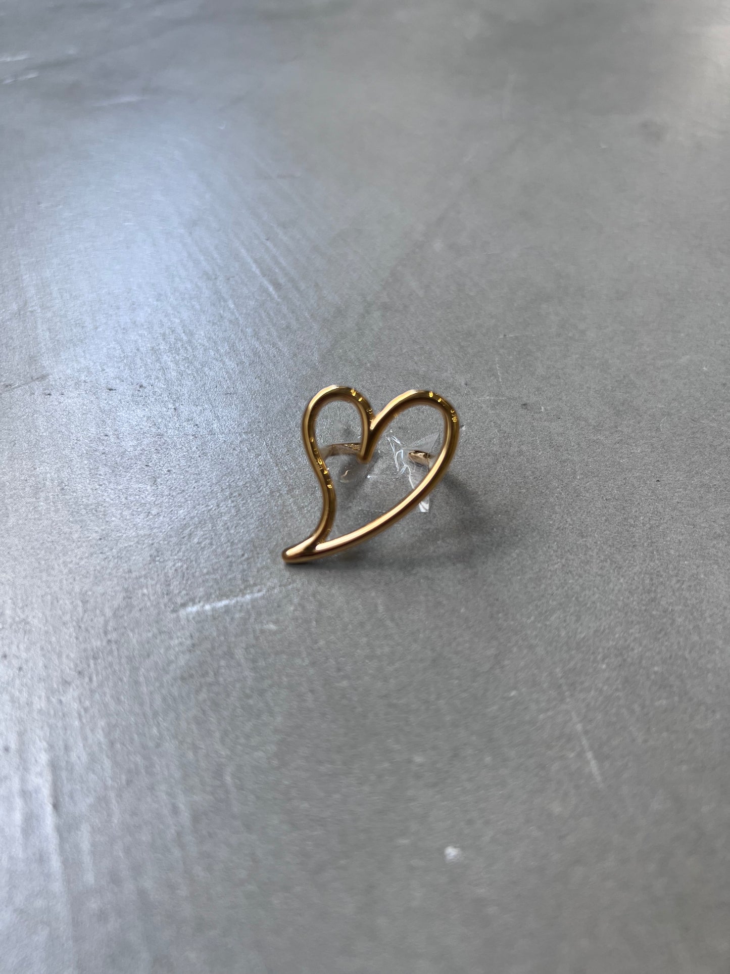 OPEN HEART LOVE RING "GOLD"