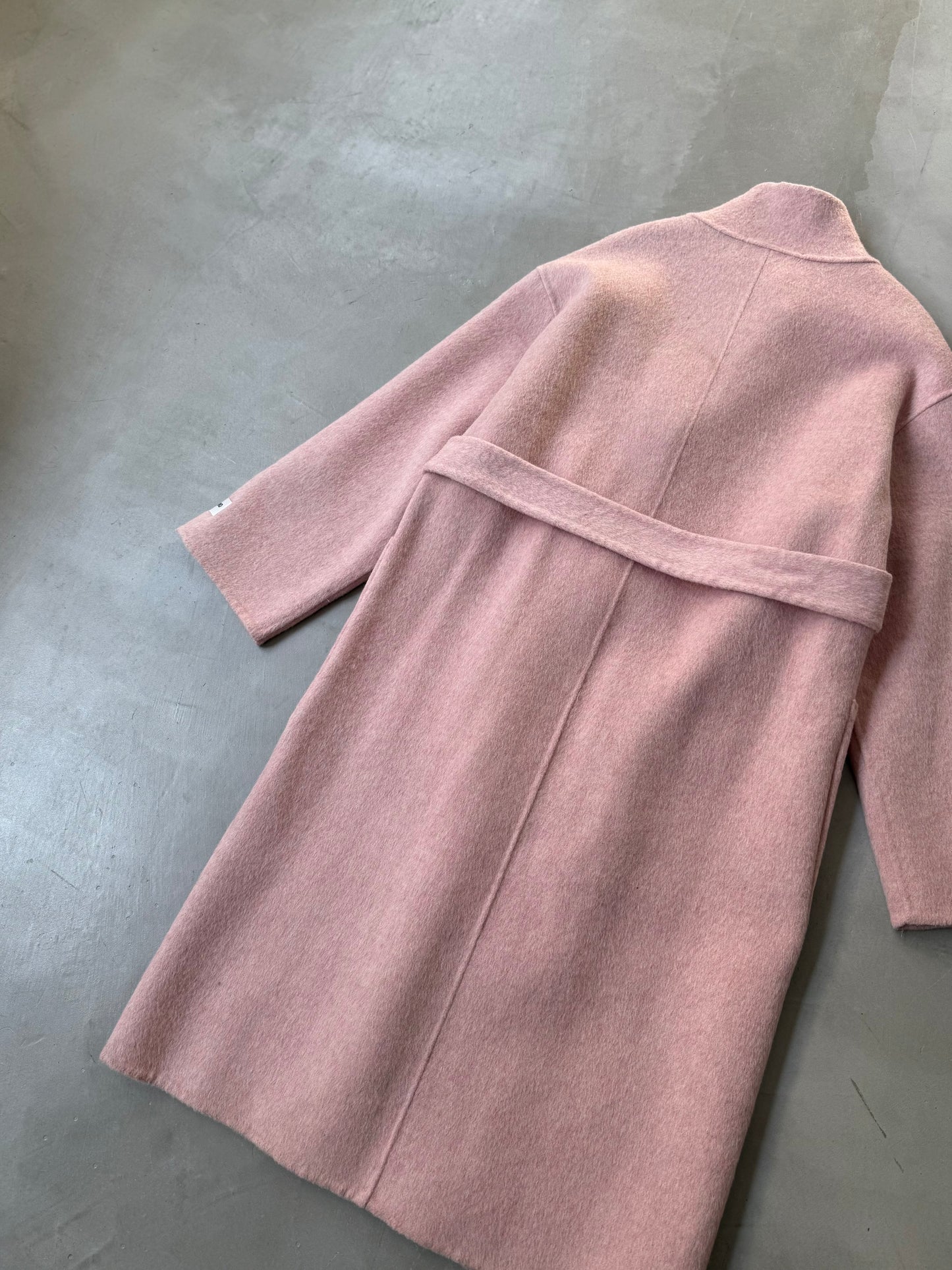 MELTON WOOL COAT "PINK"
