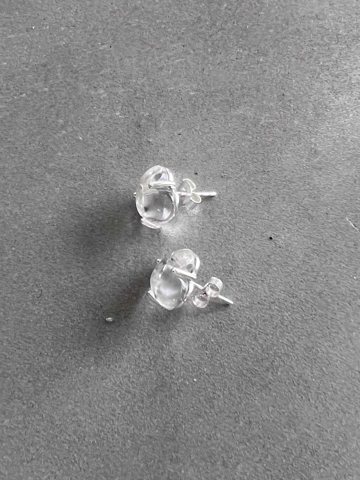 GEM HEART STUDS LARGE