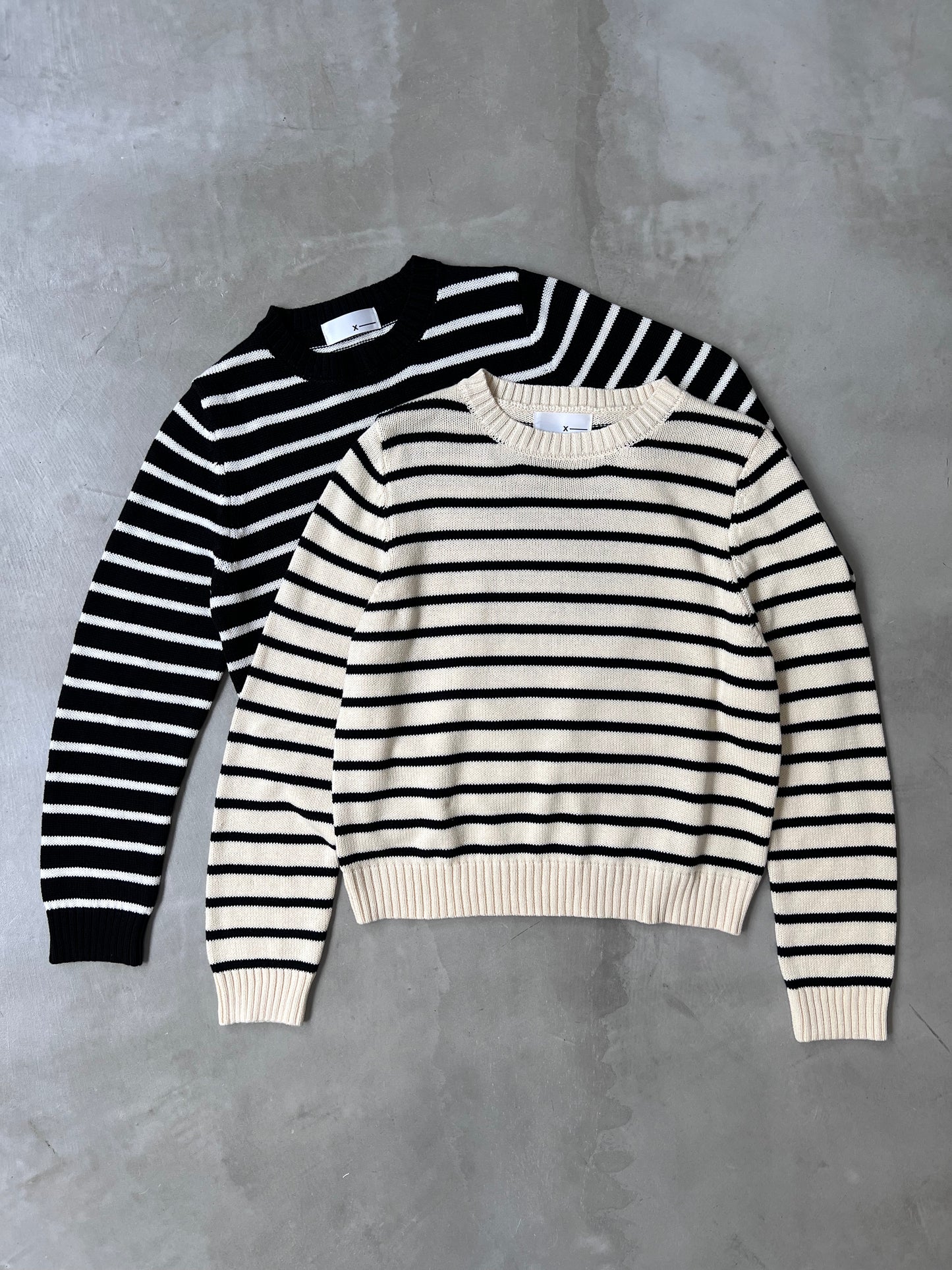 BORDER KNIT "IVORY"