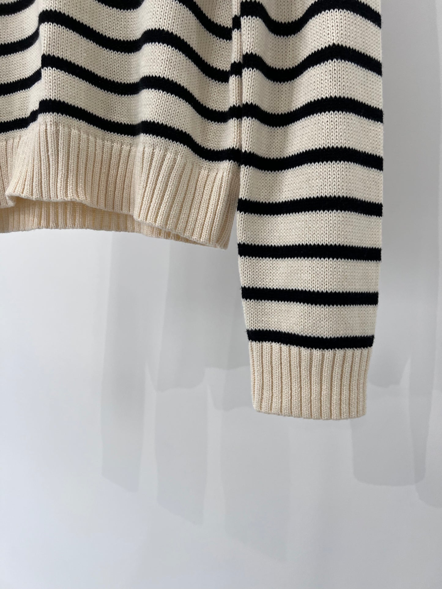 BORDER KNIT "IVORY"