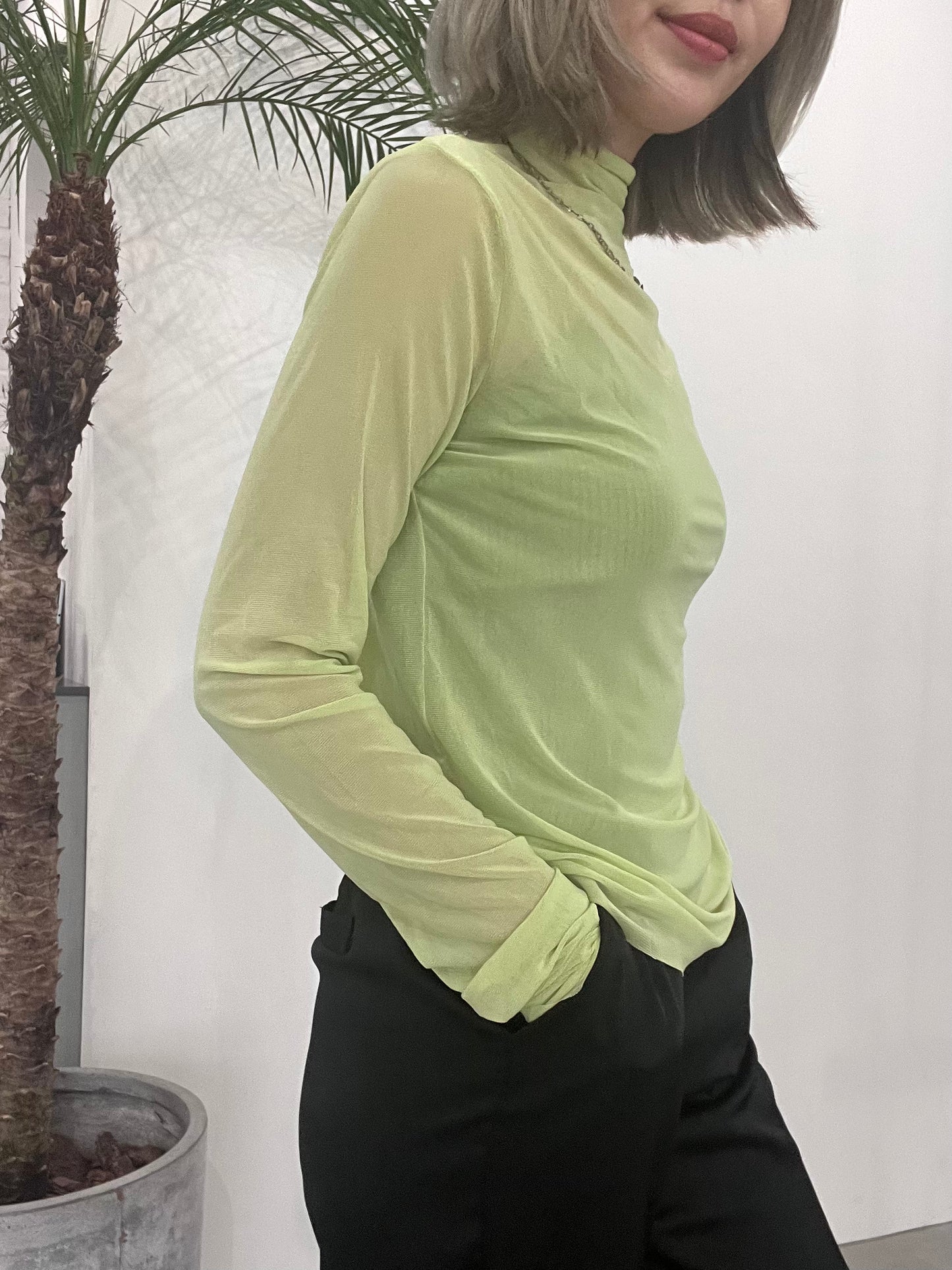 SHEER TOP "GREEN"