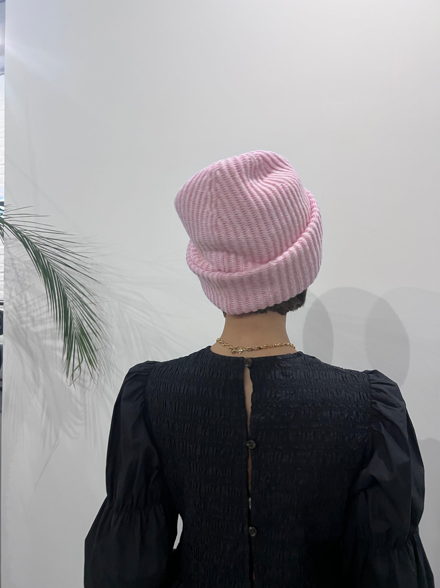 【GANNI】Rib beanie "LILAC"