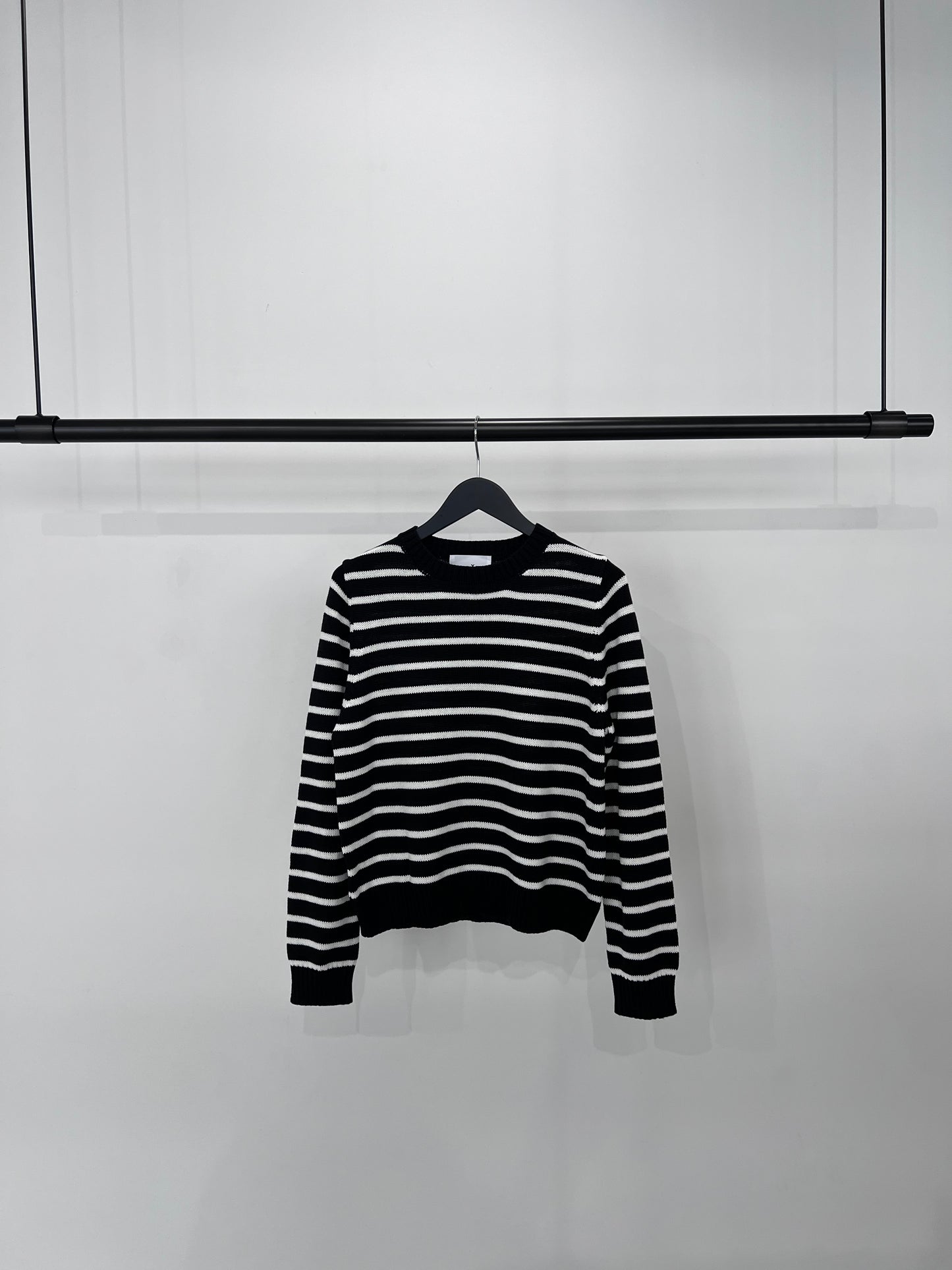 BORDER KNIT "BLACK"