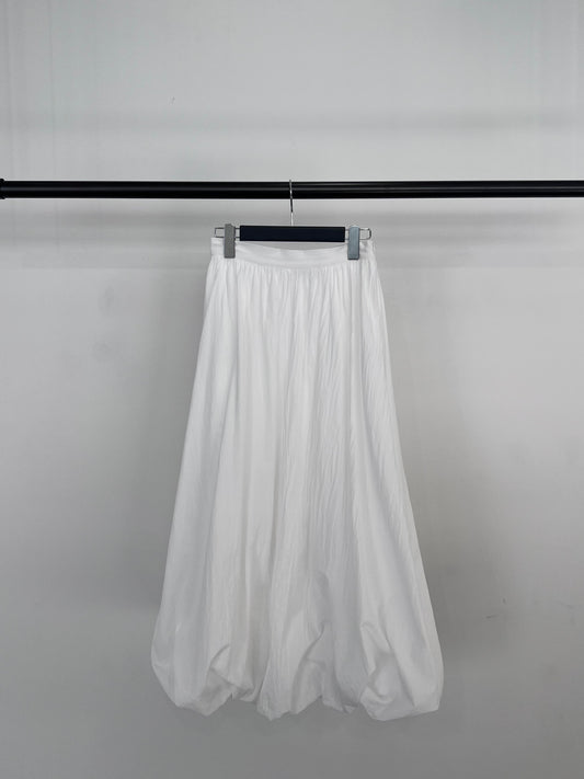 BALLOON SKIRT "WHITE"