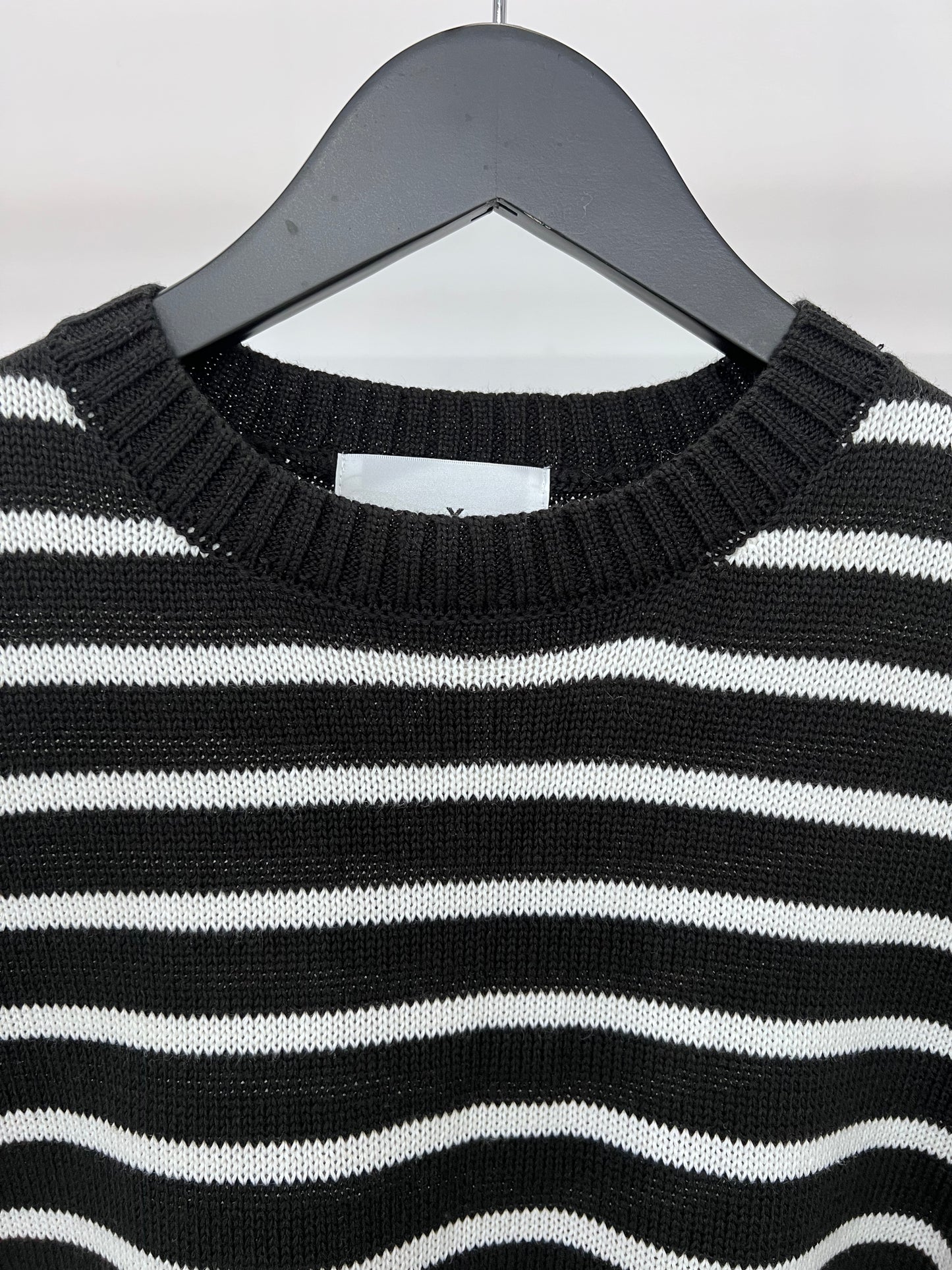 BORDER KNIT "BLACK"