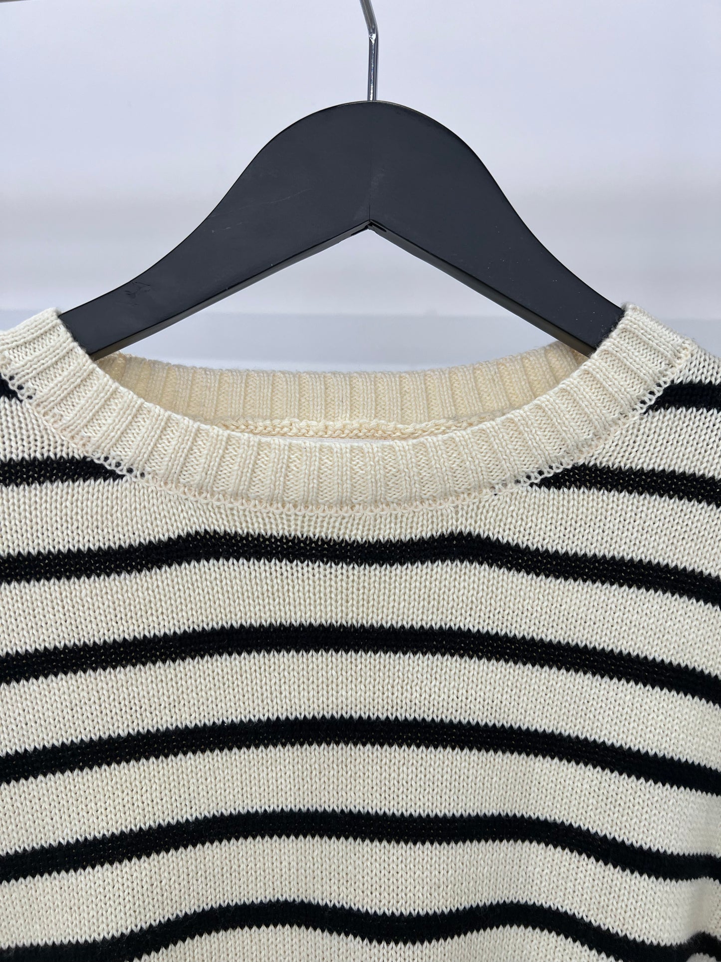 BORDER KNIT "IVORY"