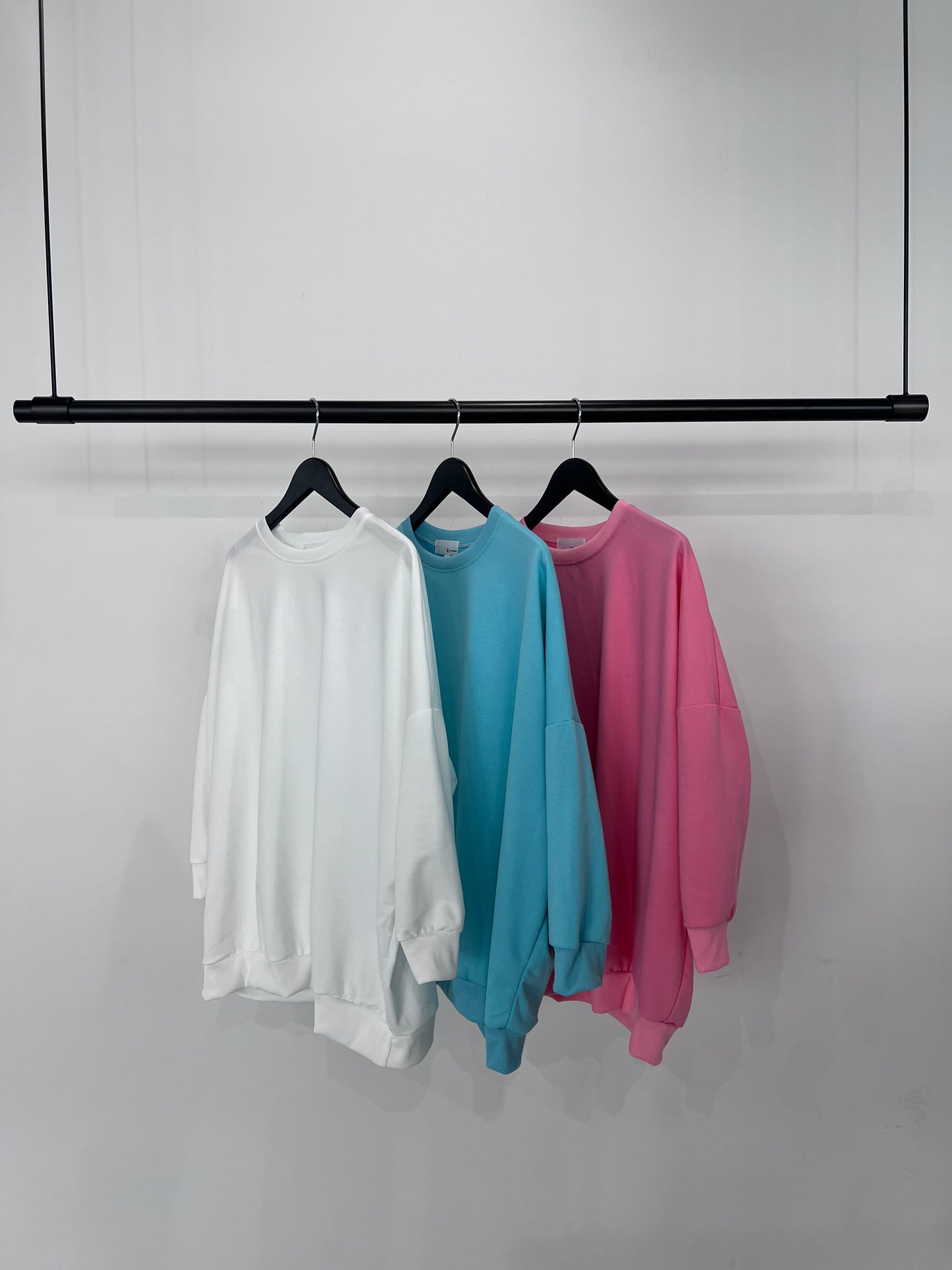 DOLMAN SLEEVE LONG TEE "AQUA BLUE"