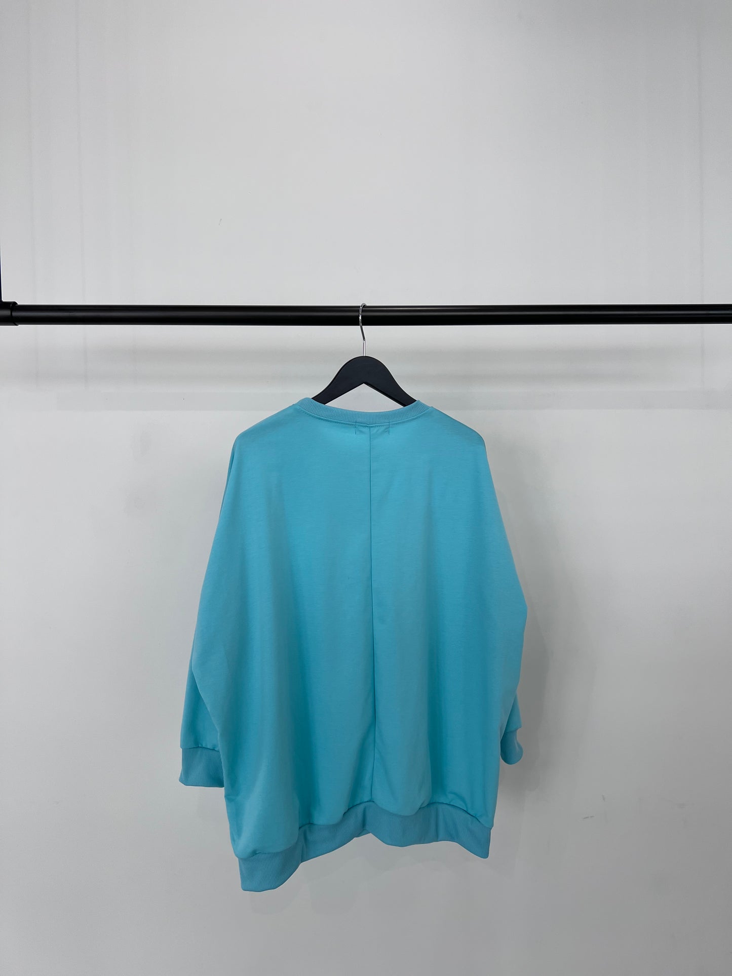 DOLMAN SLEEVE LONG TEE "AQUA BLUE"