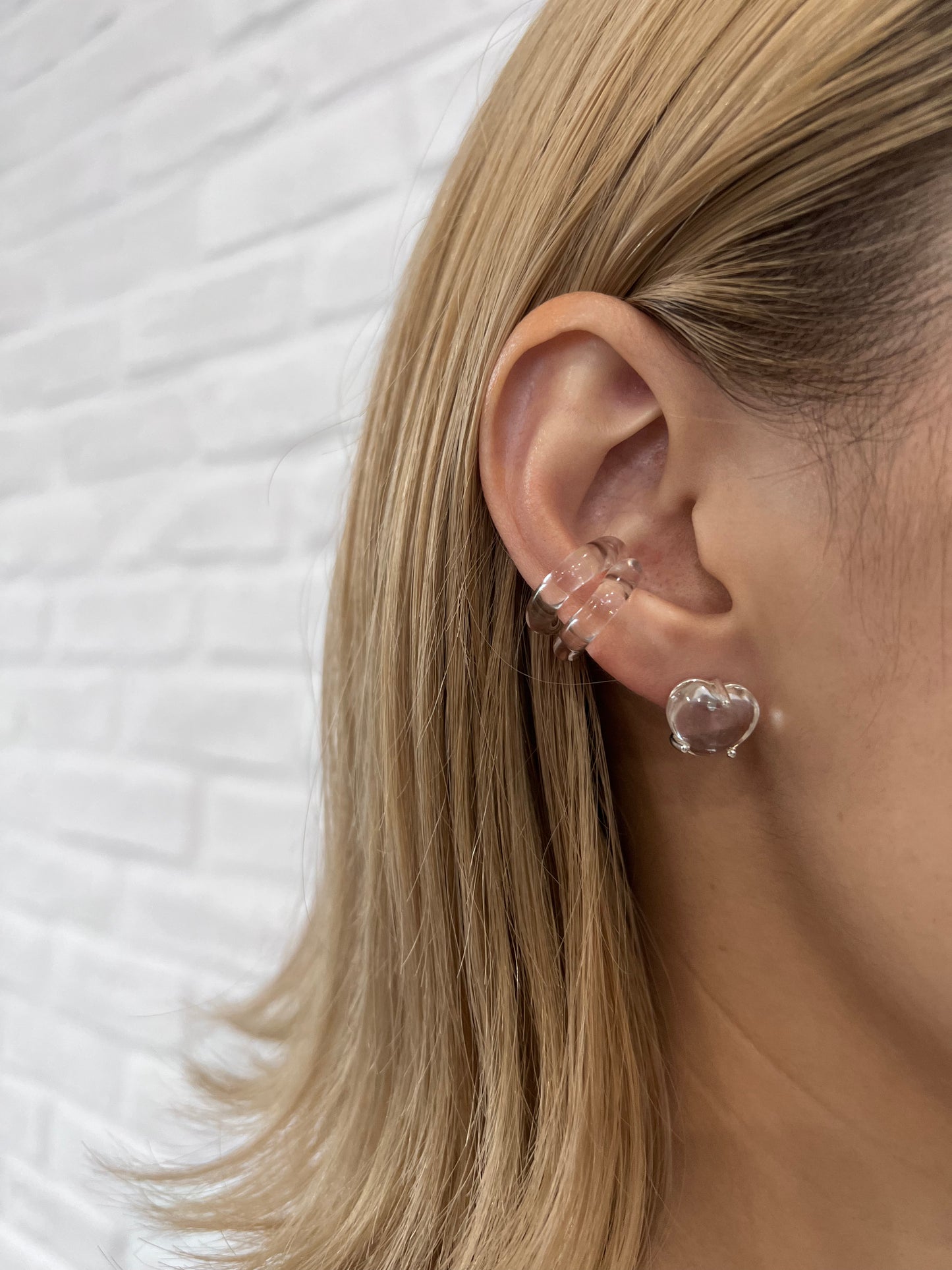 GLASSY DUET EARCUFF