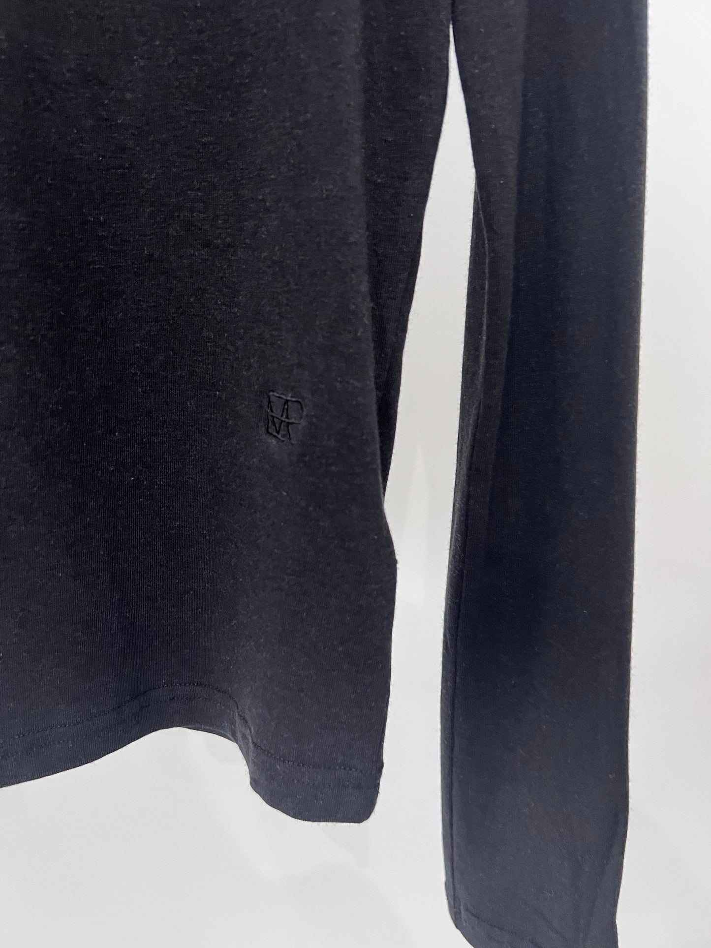 ROLL NECK JERSEY TOP “BLACK”