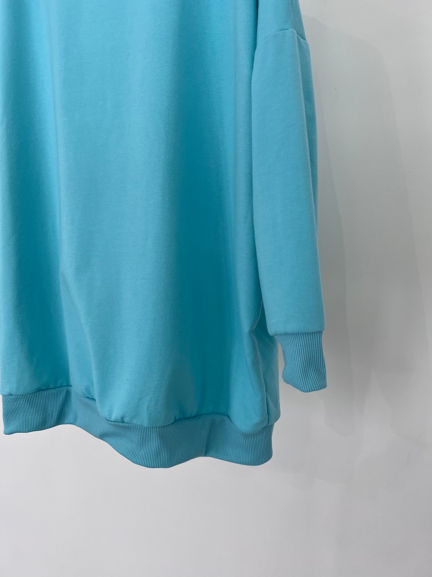 DOLMAN SLEEVE LONG TEE "AQUA BLUE"