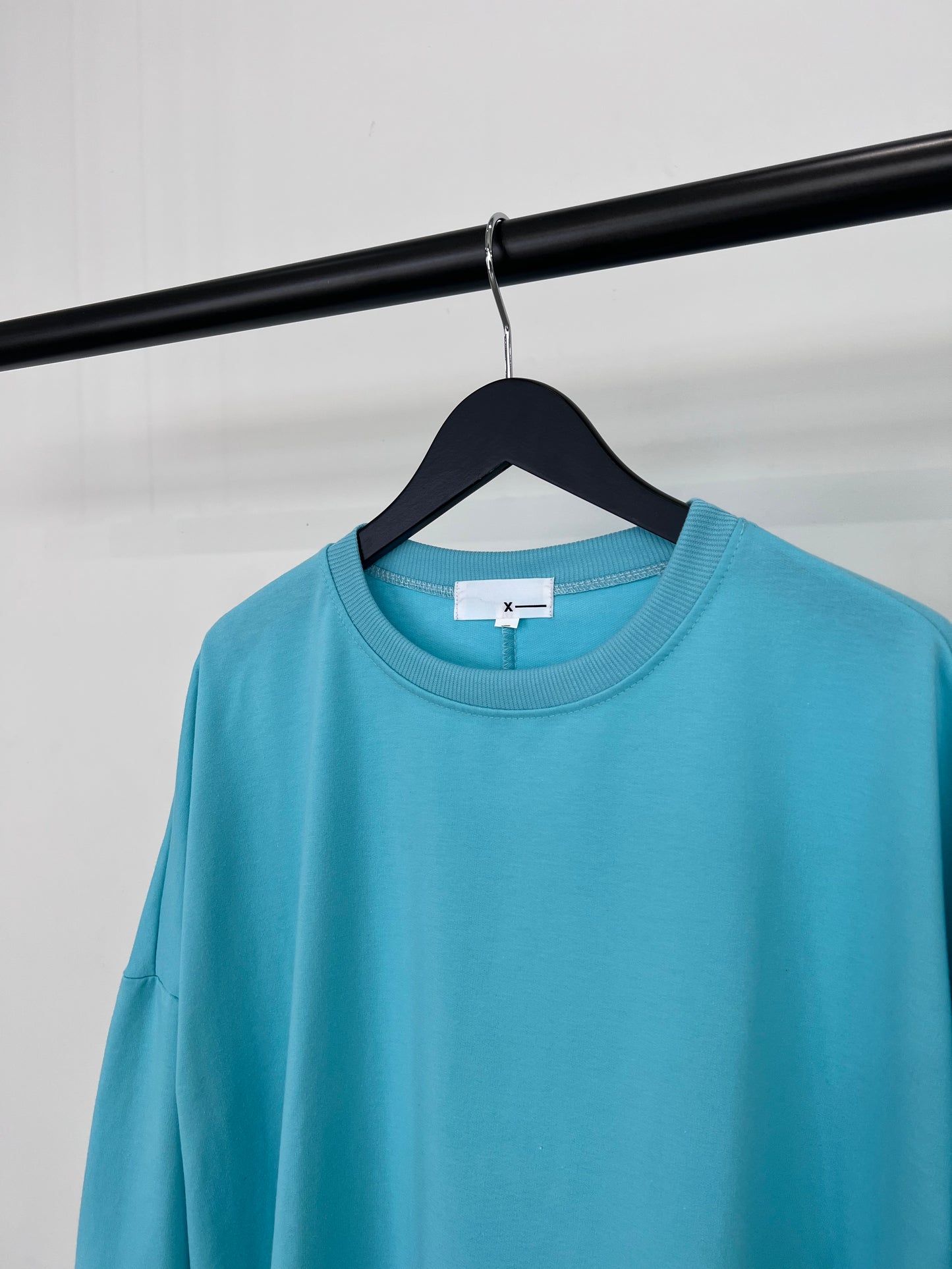 DOLMAN SLEEVE LONG TEE "AQUA BLUE"