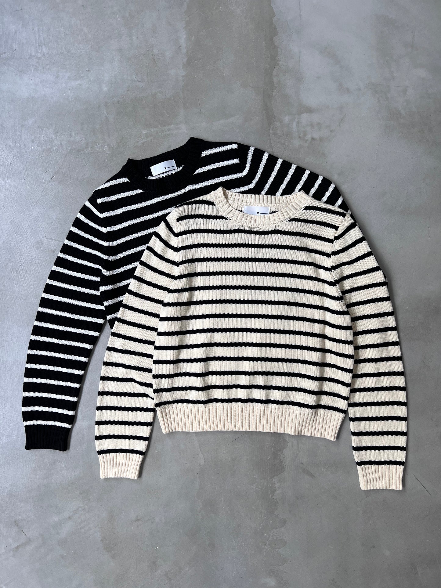 BORDER KNIT "BLACK"