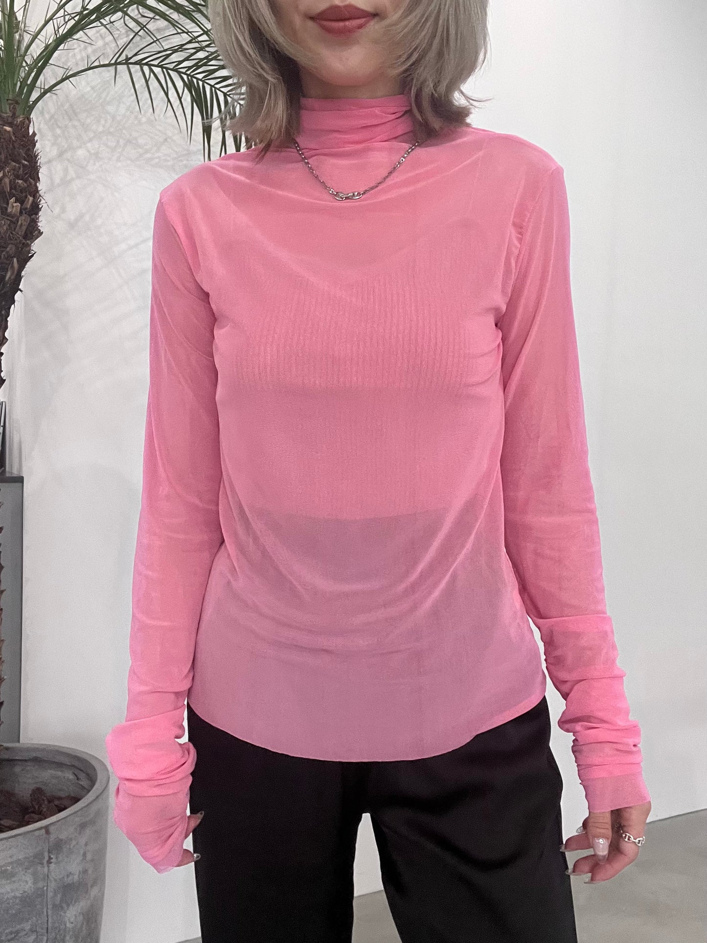 SHEER TOP "PINK"