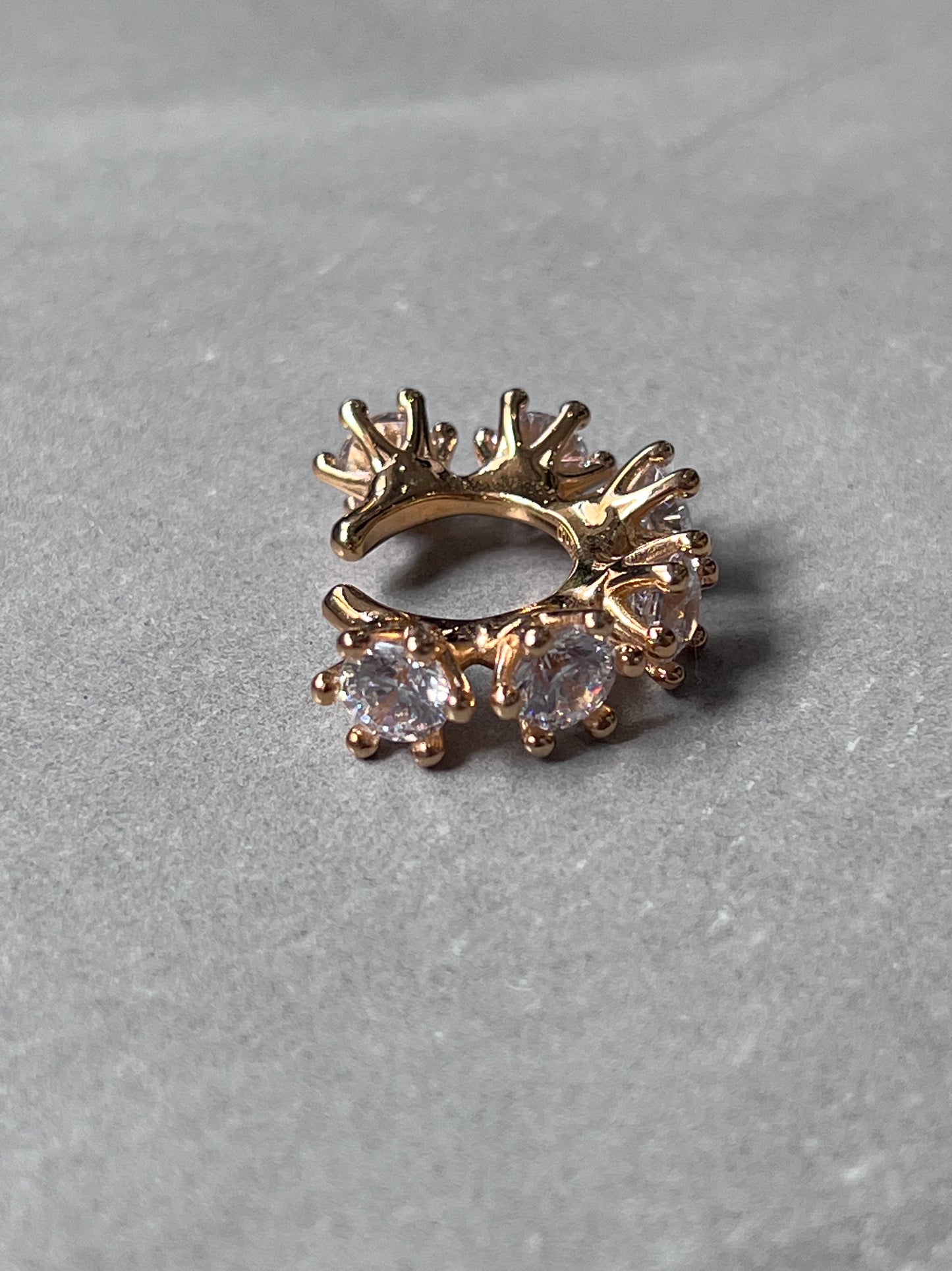 【D'HEYGERE】WHEEL EAR CUFF "GOLD"